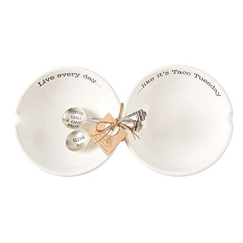 Mud Pie Double Salsa Server Set of 3