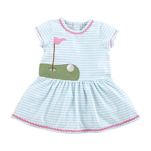 Mud Pie Girls Kids T Shirt Dress Blue 4-5T US