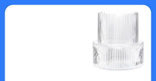 YANWE1 Ribbed Glass Vase Flower Vase Fluted Clear Vases for Flowers Modern Vases for Living Room Dining Table Entryway Shelf Wedding Office Coffee Table Birthday 7.5 Inches