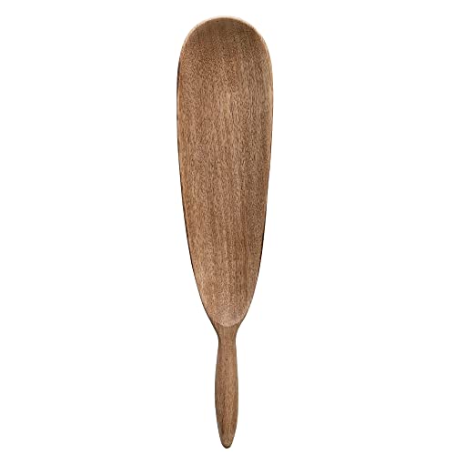 Creative Co-Op Modern Wood Serving Handle Tray Natural