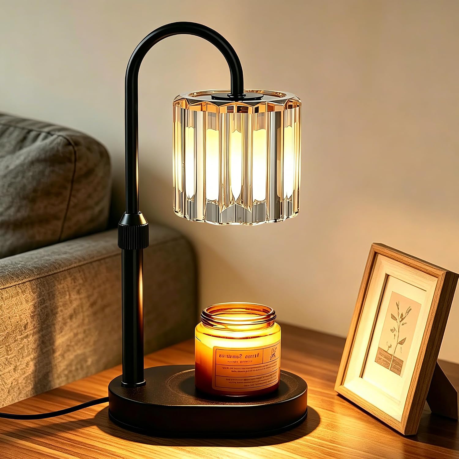 Lukasa Candle Warmer Lamp with Timer Dimmer Adjustable Height Home Decor Room Decor Wax Melt Warmer for Candles Gifts for Mom Gifts for Mother's Day Birthday Gifts for Women