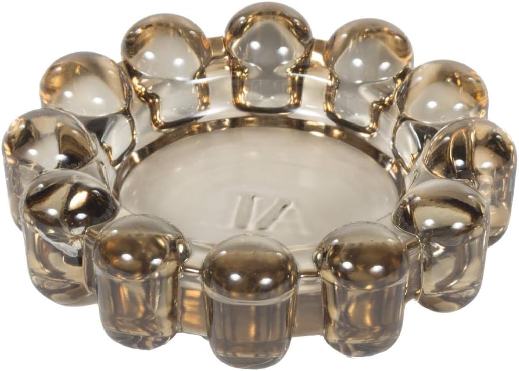 Alice Lane Home Collection Original Smoky Glass Small Bubble Candle Dish