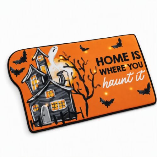 Mud Pie Light Up Halloween Doormat With Sound Spooky Halloween Welcome Mat