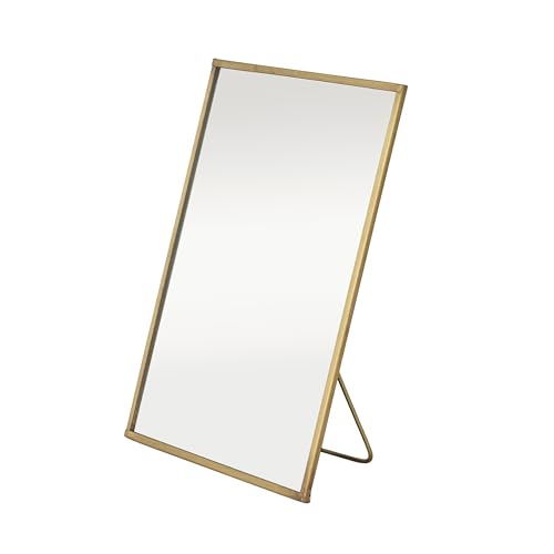 Creative Co-Op Rectangular Accent Standing Mirror Brass